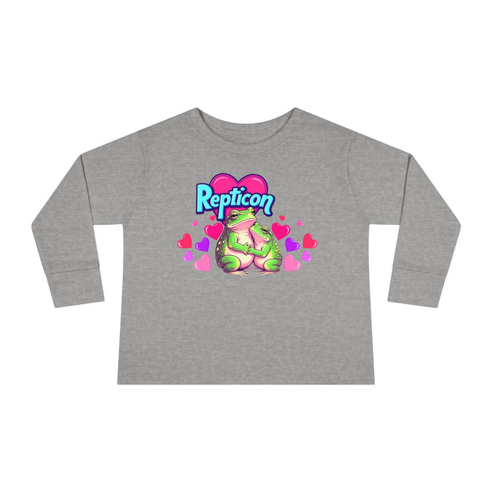Repticon Toddler Long Sleeve Tee w/ Valentine Frogs
