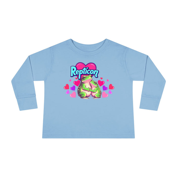 Repticon Toddler Long Sleeve Tee w/ Valentine Frogs