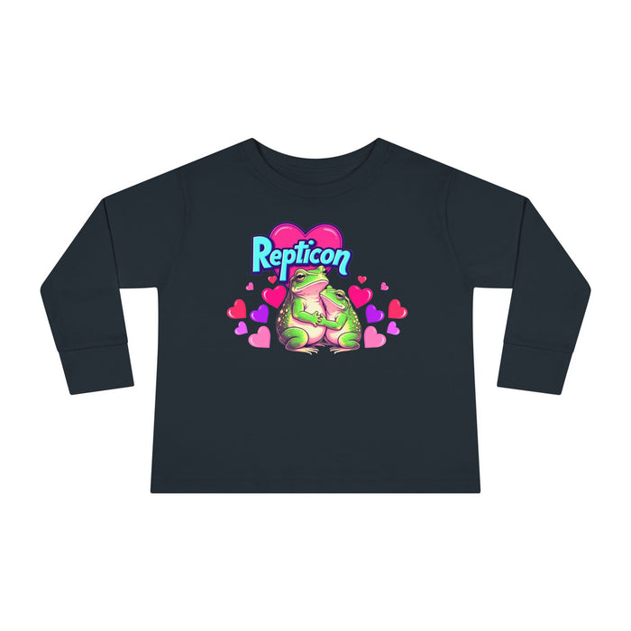 Repticon Toddler Long Sleeve Tee w/ Valentine Frogs