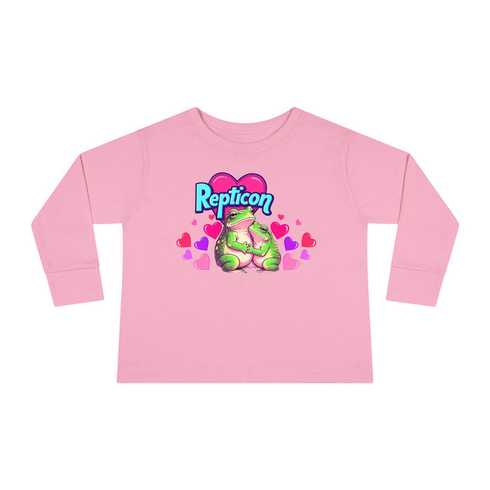 Repticon Toddler Long Sleeve Tee w/ Valentine Frogs