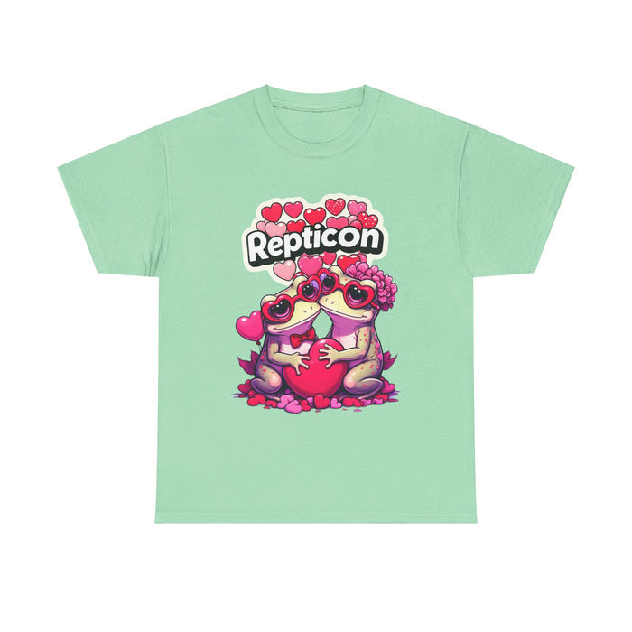 Repticon Unisex Heavy Cotton Tee w/ Valentine Toads