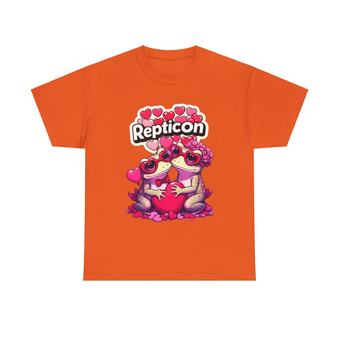 Repticon Unisex Heavy Cotton Tee w/ Valentine Toads