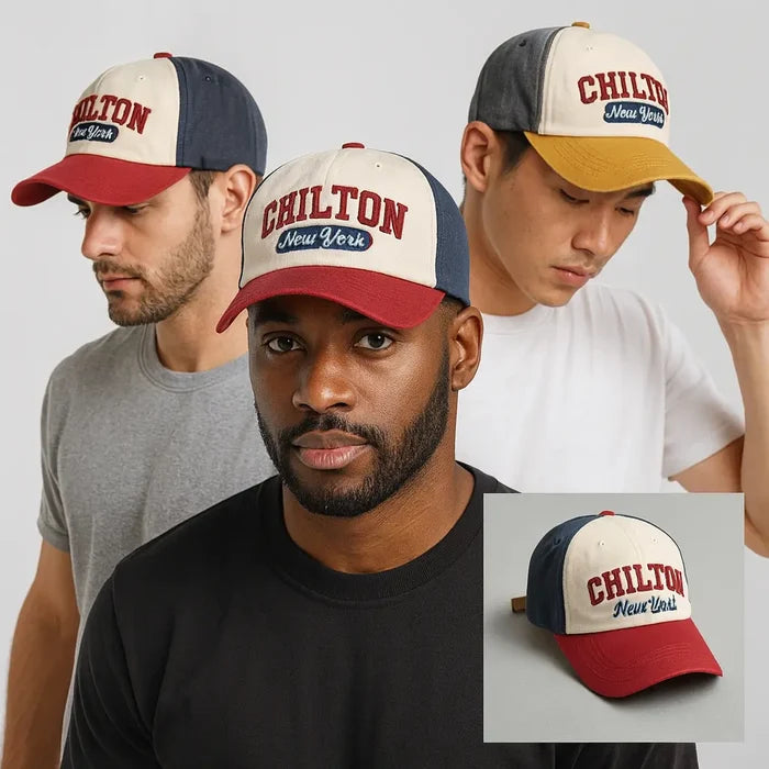 Retro Color Matching Baseball Cap – Sun Safe Style