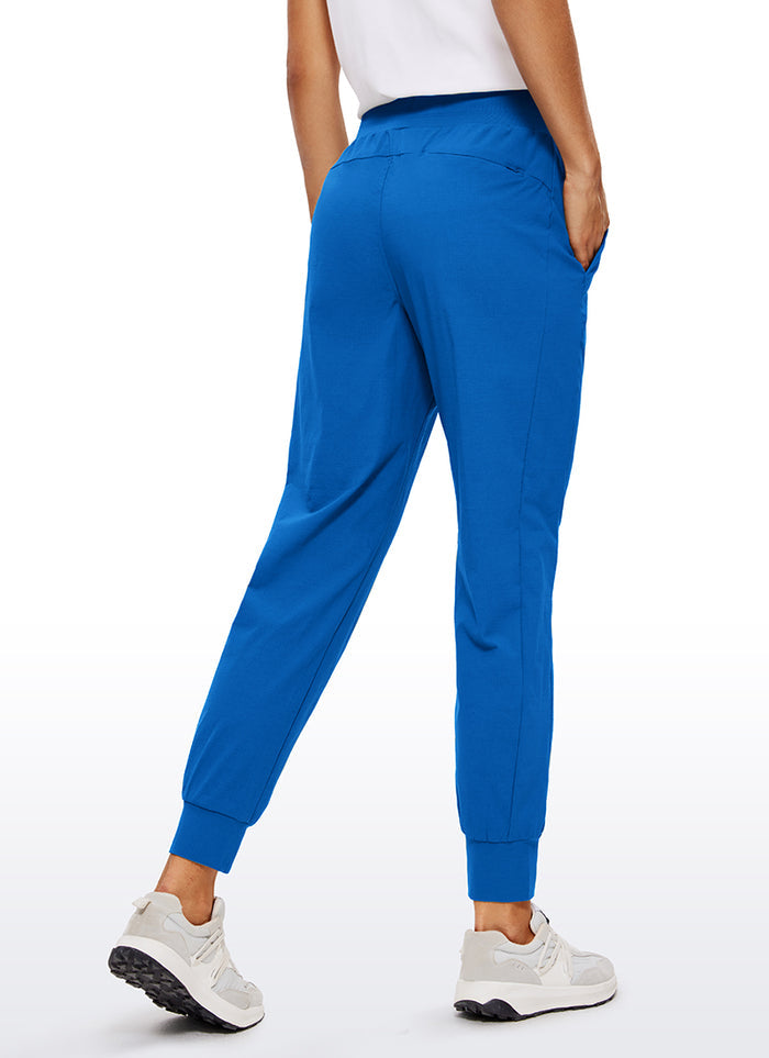 CRZ YOGA Women's Hiking Casual Relaxed Fit Ripstop Jogger Pockets 28'' Sparkle Blue