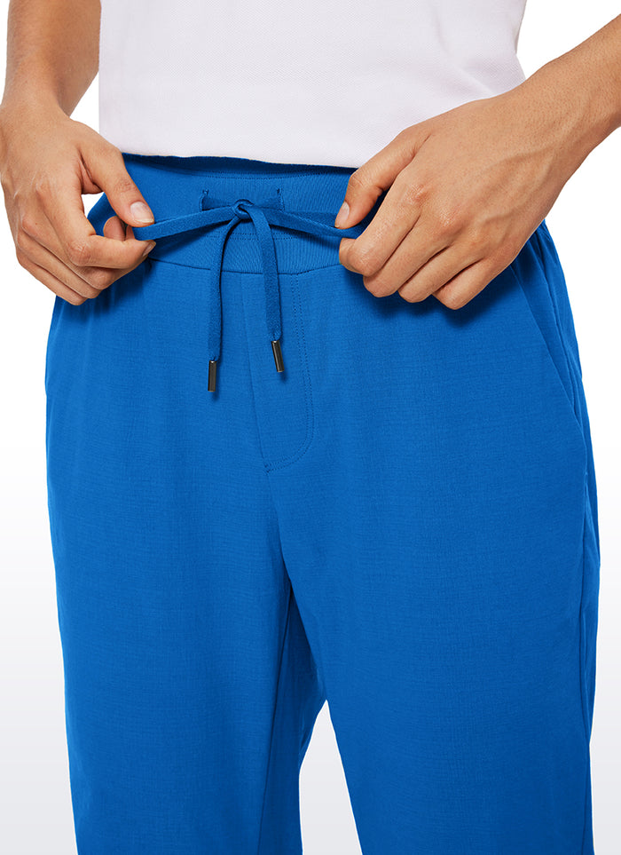 CRZ YOGA Women's Hiking Casual Relaxed Fit Ripstop Jogger Pockets 28'' Sparkle Blue