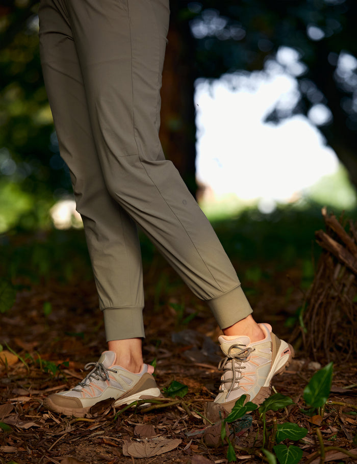 CRZ YOGA Women's Hiking Casual Relaxed Fit Ripstop Jogger Pockets 28'' Cliff Ash