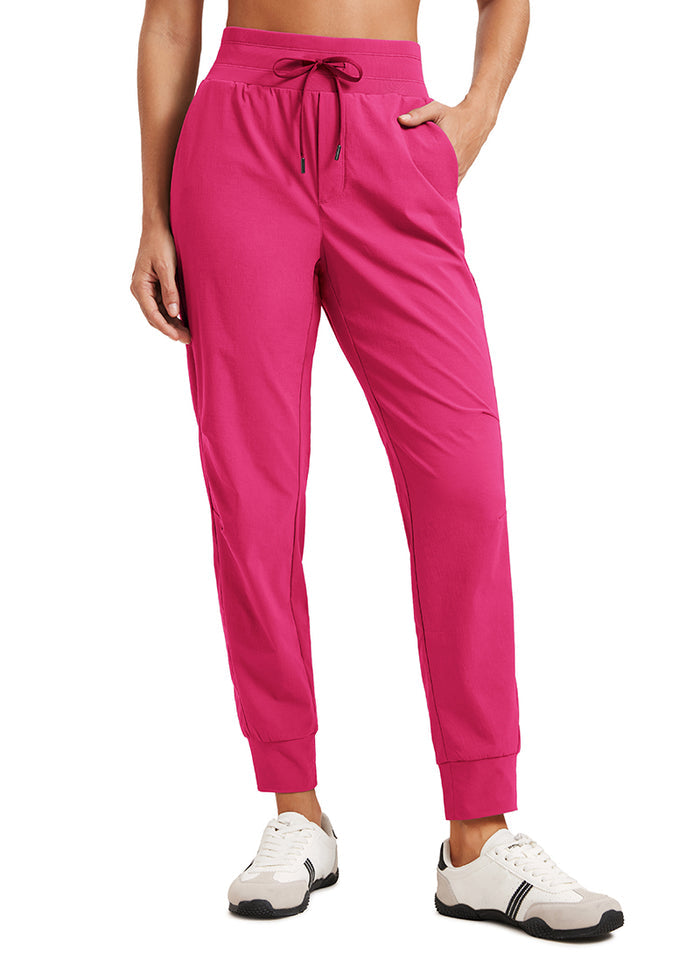 CRZ YOGA Women's Hiking Casual Relaxed Fit Ripstop Jogger Pockets 28'' Granita Pink