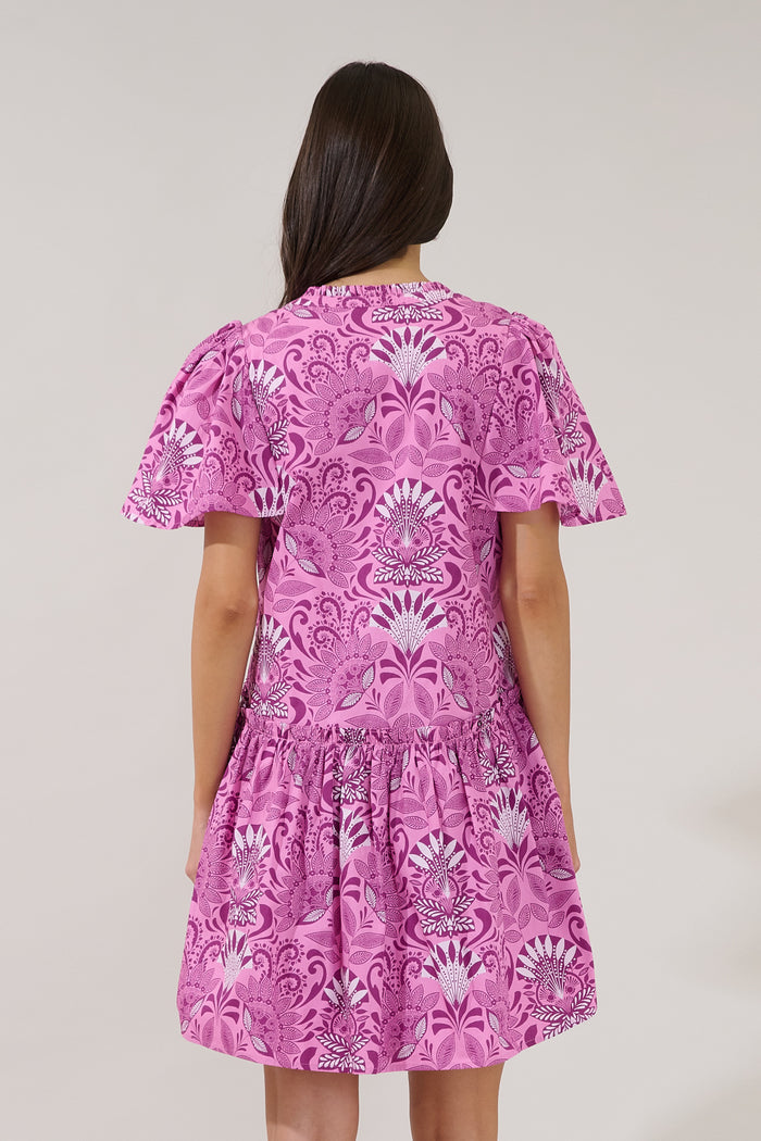 Rock A By Trapeze Mini Dress Floral