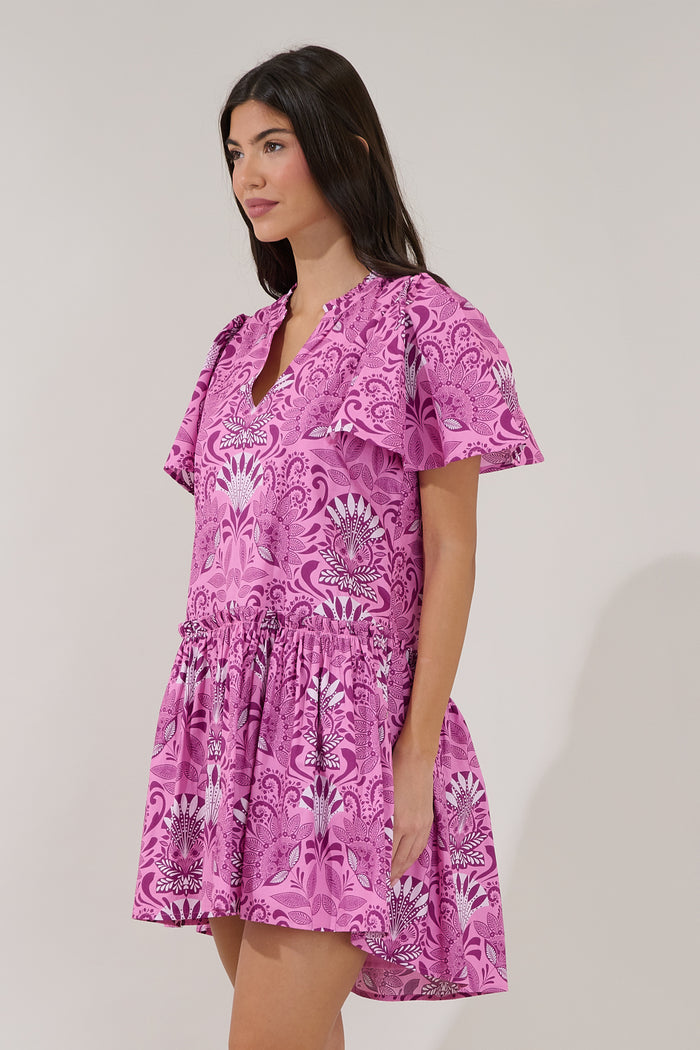 Rock A By Trapeze Mini Dress Floral