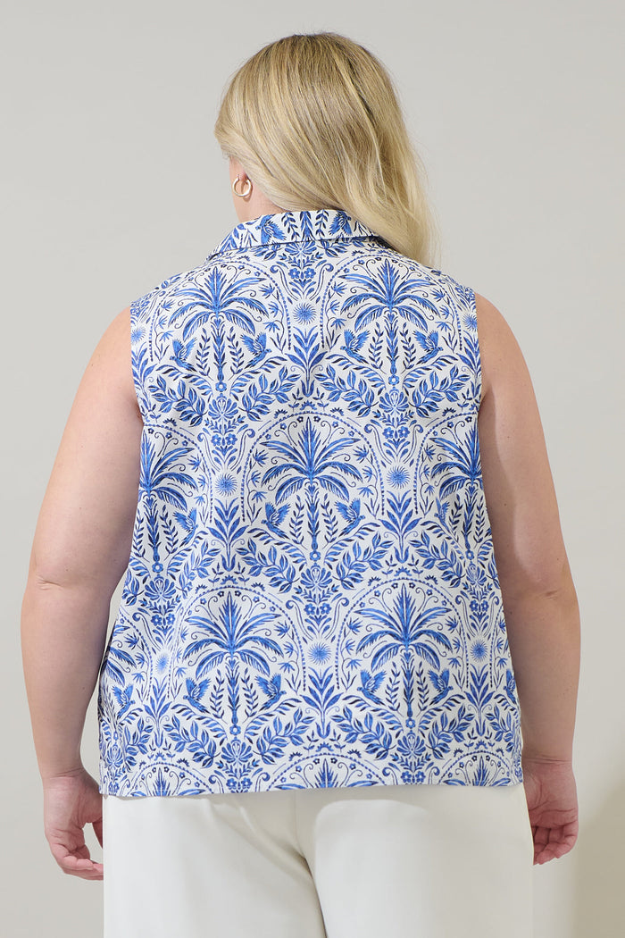 Romina Tropical Kirsa Sleeveless Top Curve