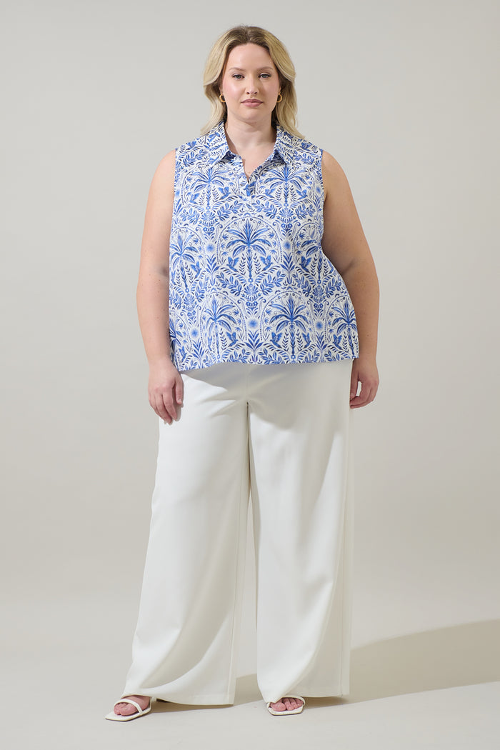 Romina Tropical Kirsa Sleeveless Top Curve