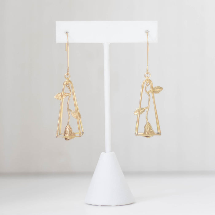 Rose Drop Earrings