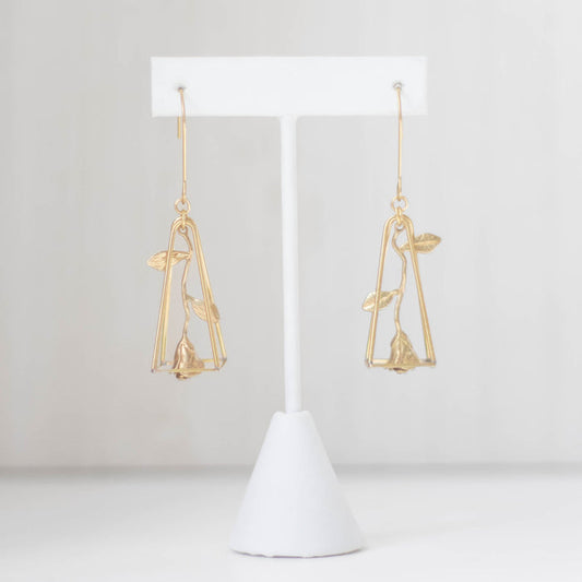 Rose Drop Earrings