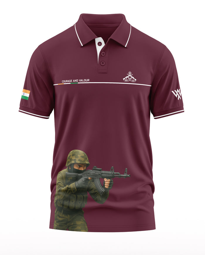 RR Couage And Valour Polo Collar T-Shirt