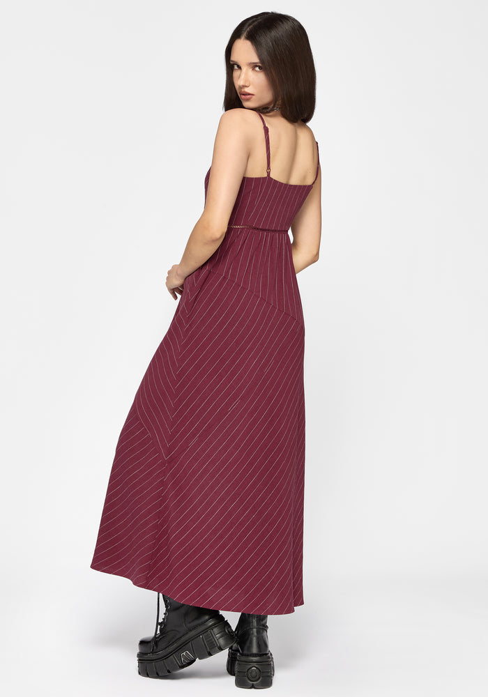 Rue Stripe Voile Cami Midaxi Dress