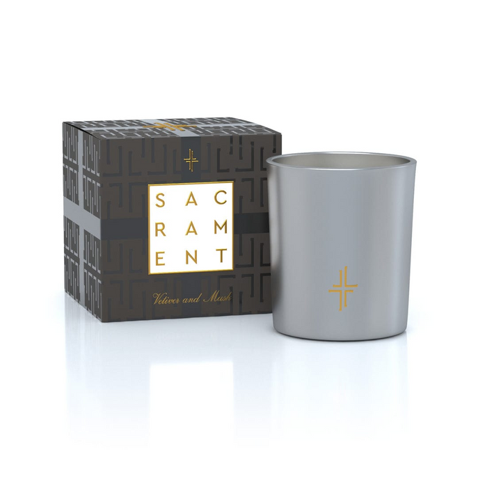 SAINT CANDLE SACRAMENT VETIVER & MUSK