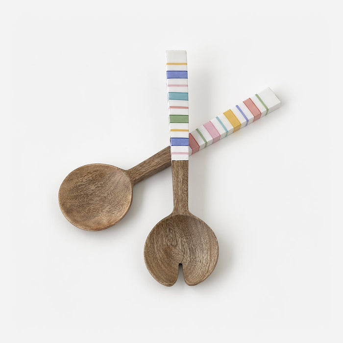 Salad Servers Set Terrazzo