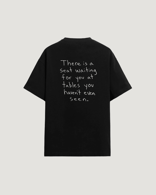SEAT AT TABLE T - SHIRT - COMMANDMENTS