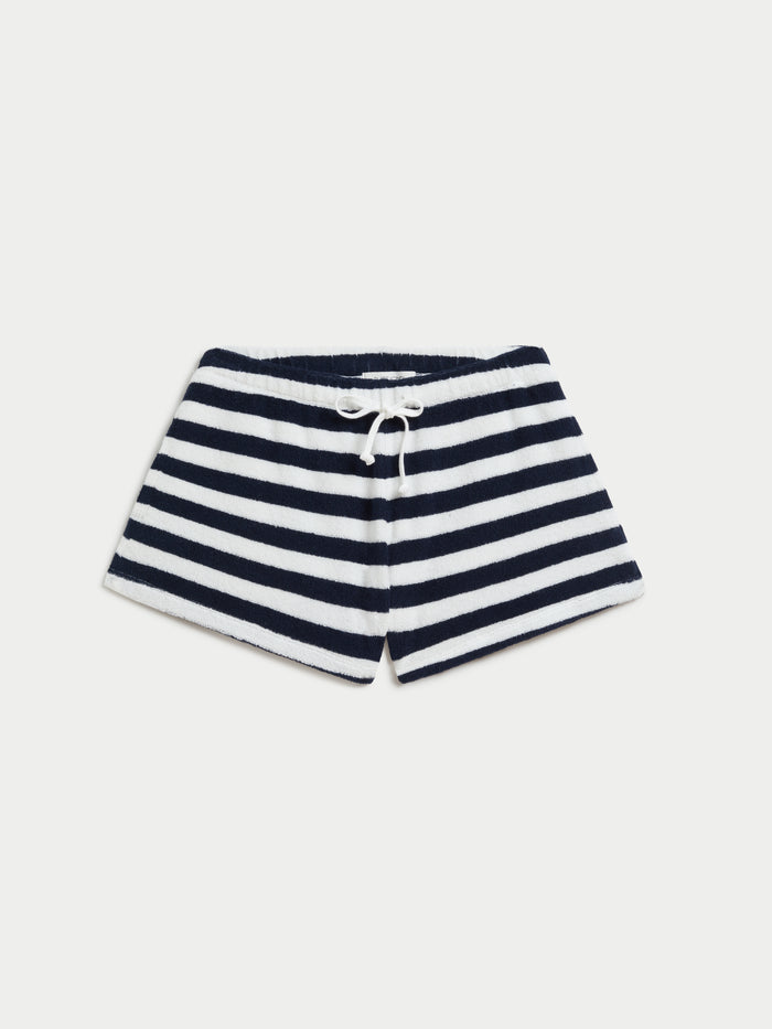 Navy Ivory Stripe