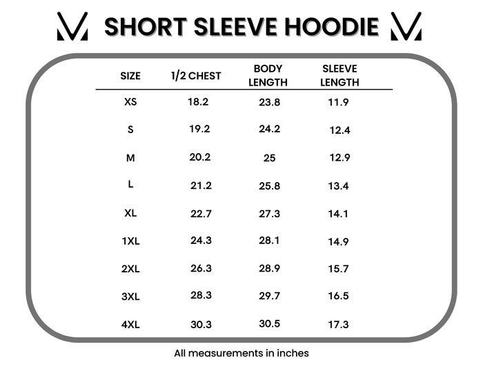 Short Sleeve Hoodie - Neon Palm Trees by Michelle Mae