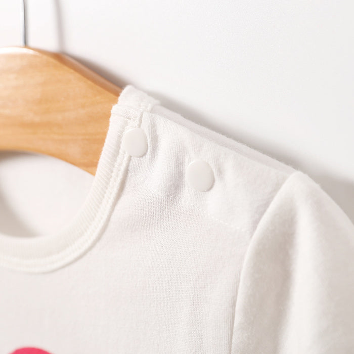 Short Sleeve Triangle Baby Romper – Unisex Cotton