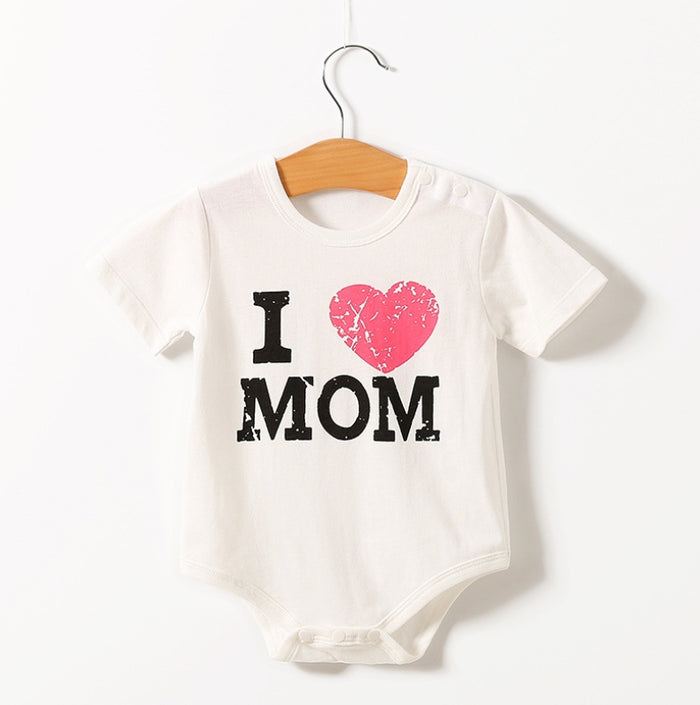 Short Sleeve Triangle Baby Romper – Unisex Cotton