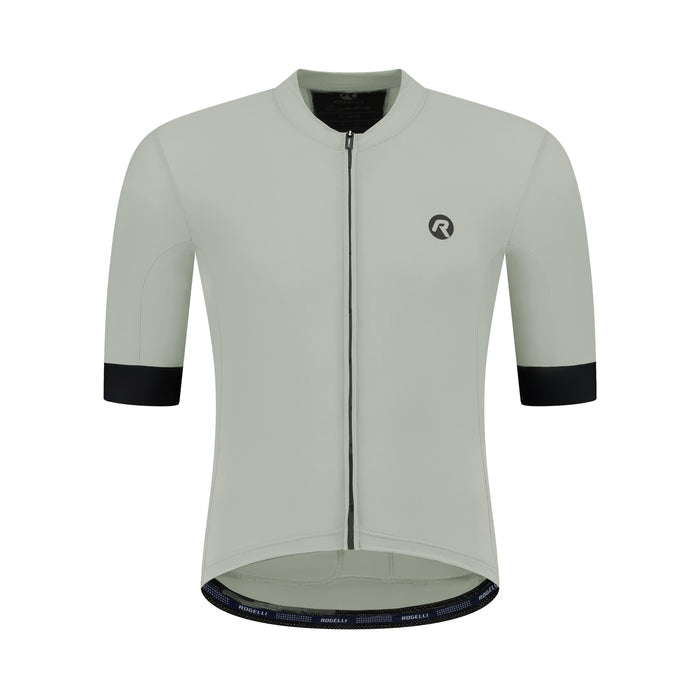 Rogelli Signature fietsshirt heren grijs korte mouw voorkant.