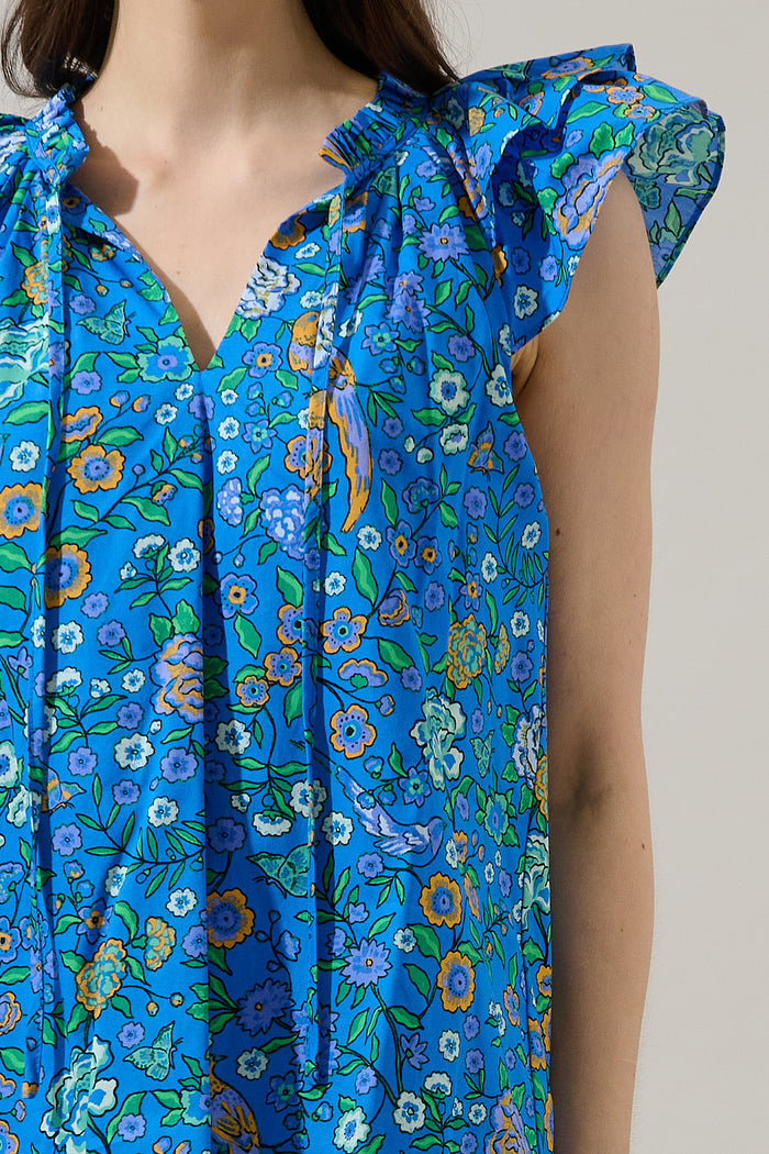 Siya Ruffle Top Heidy Floral