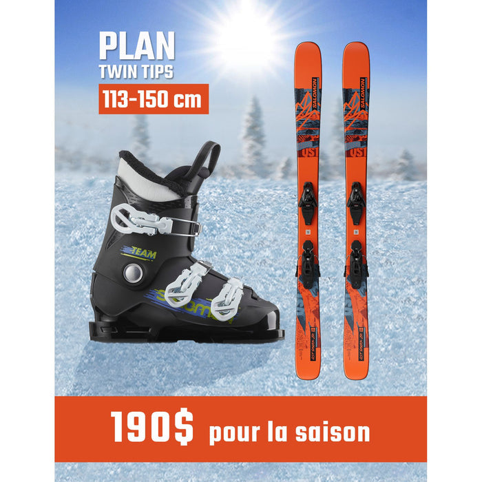 SKI ALPIN TWIN TIPS ENFANT RESERVATION 2025 2026