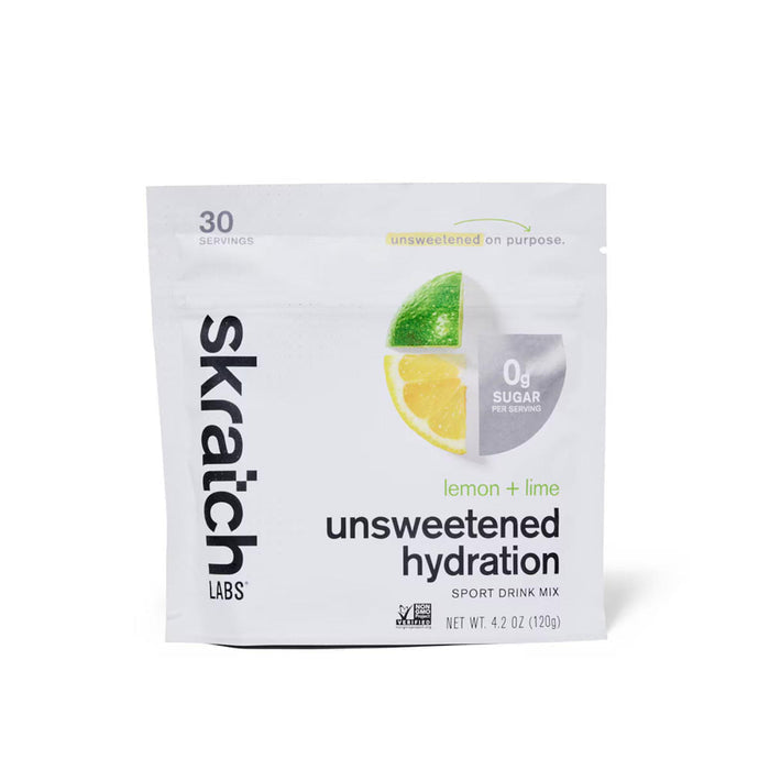 Skratch Labs Unsweetened Hydration Sport Drink Mix Lemon + Lime 120g