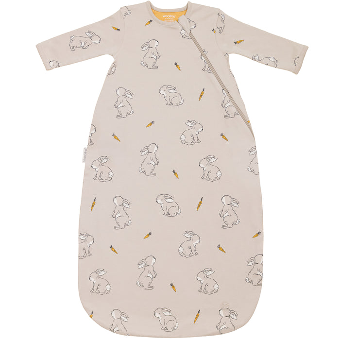 Slumber Sack, Baby Sleep Bag with Sleeves, Merino Wool & Organic Cotton, Bunny