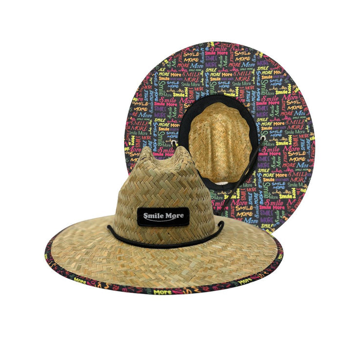 Smile More Straw Hat