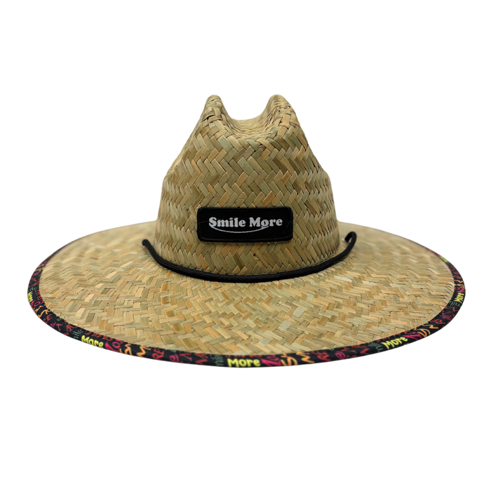 Smile More Straw Hat