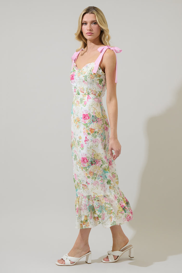 Sommerset Floral Villa Eyelet Midi Dress