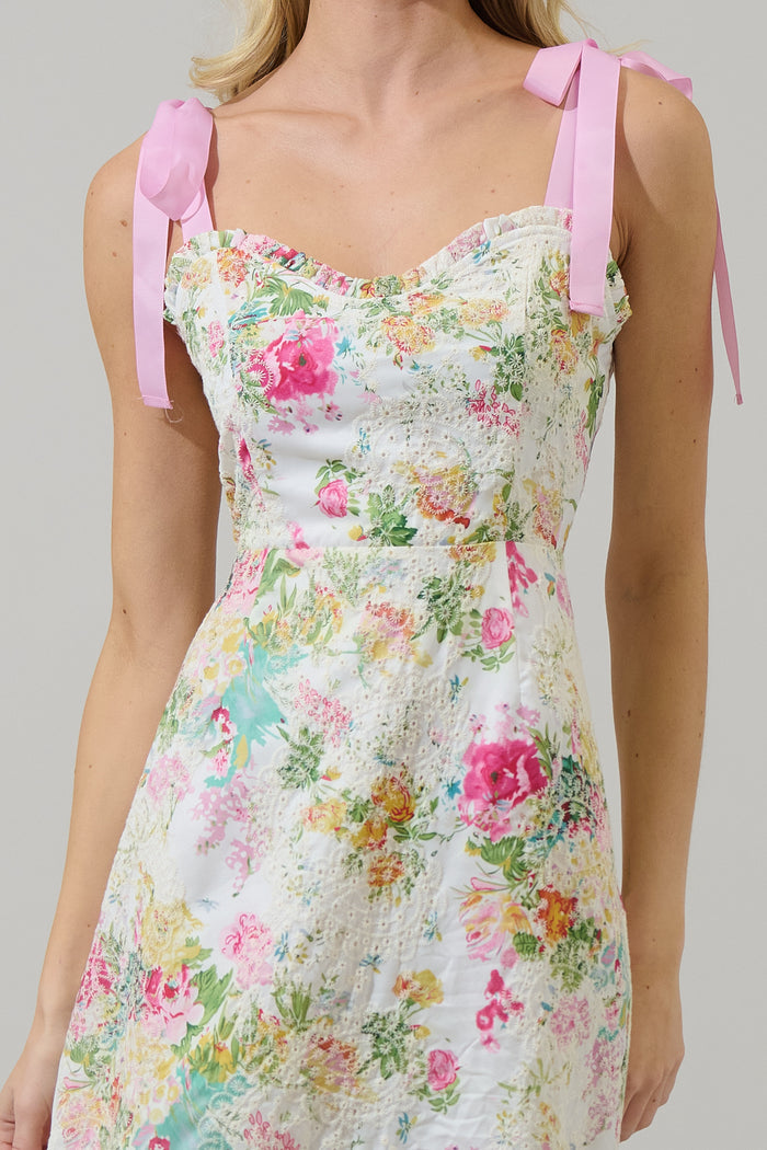 Sommerset Floral Villa Eyelet Midi Dress