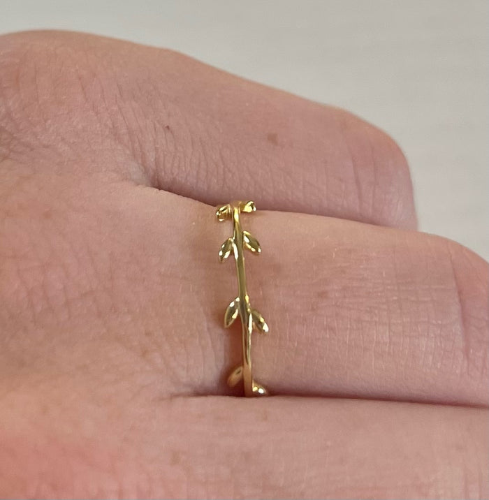 Sterling Melissa Ring - Gold