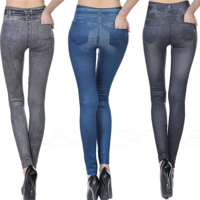 Stretch High Waisted Jeggings  for Women