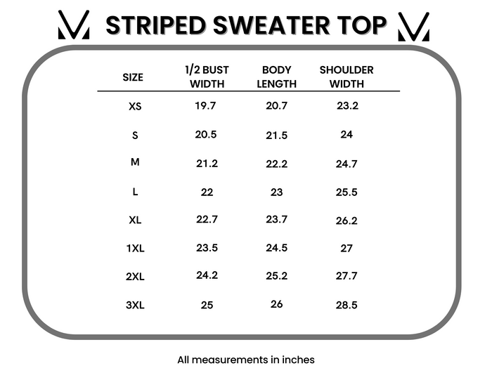 Striped Sweater Top - Black and Purple by Michelle Mae