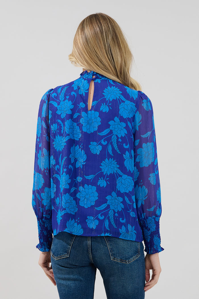 Sunnie Long Balloon Sleeve Top Midnight