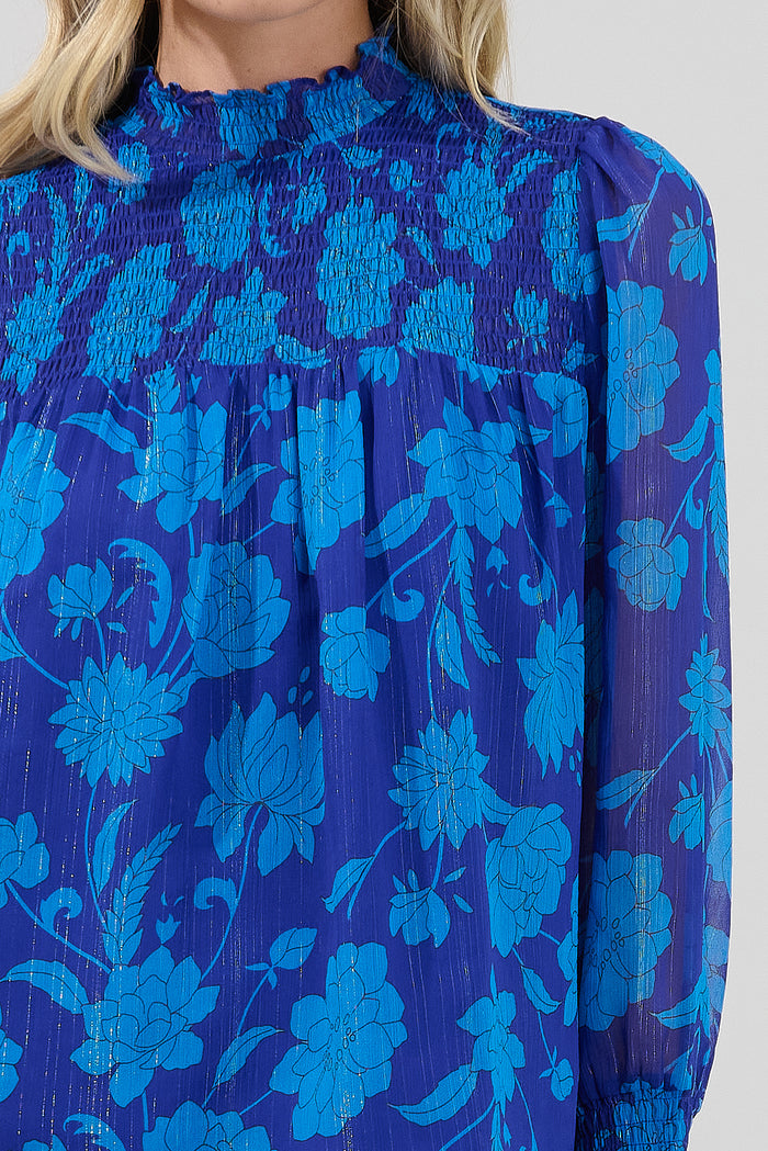 Sunnie Long Balloon Sleeve Top Midnight