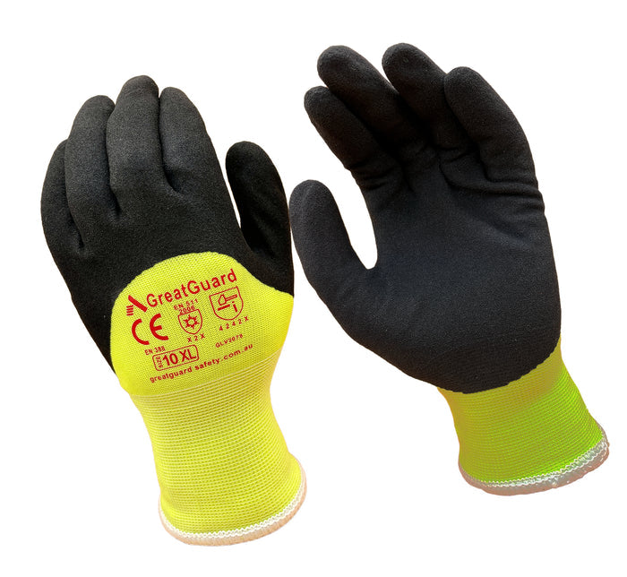 Superthermal Winter Hi-Vis 3/4 Nitrile Glove