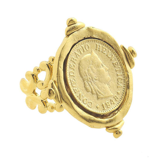 Susan Shaw Gold Coin Ring