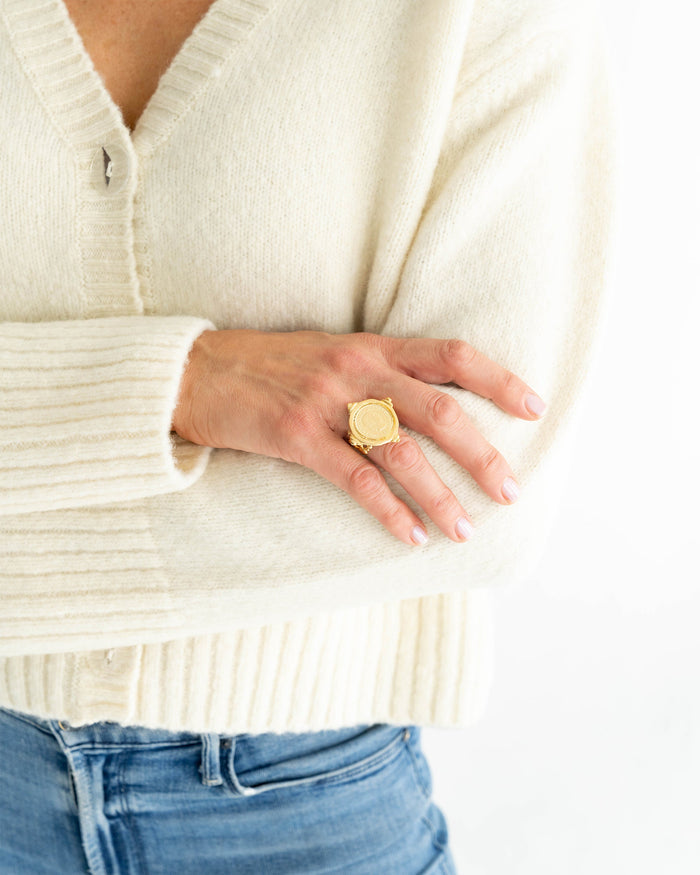 Susan Shaw Gold Coin Ring