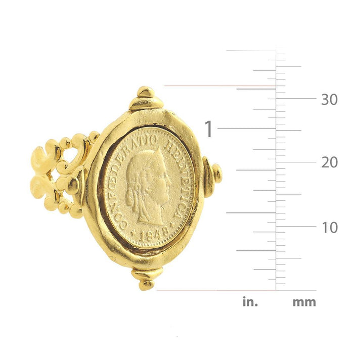 Susan Shaw Gold Coin Ring