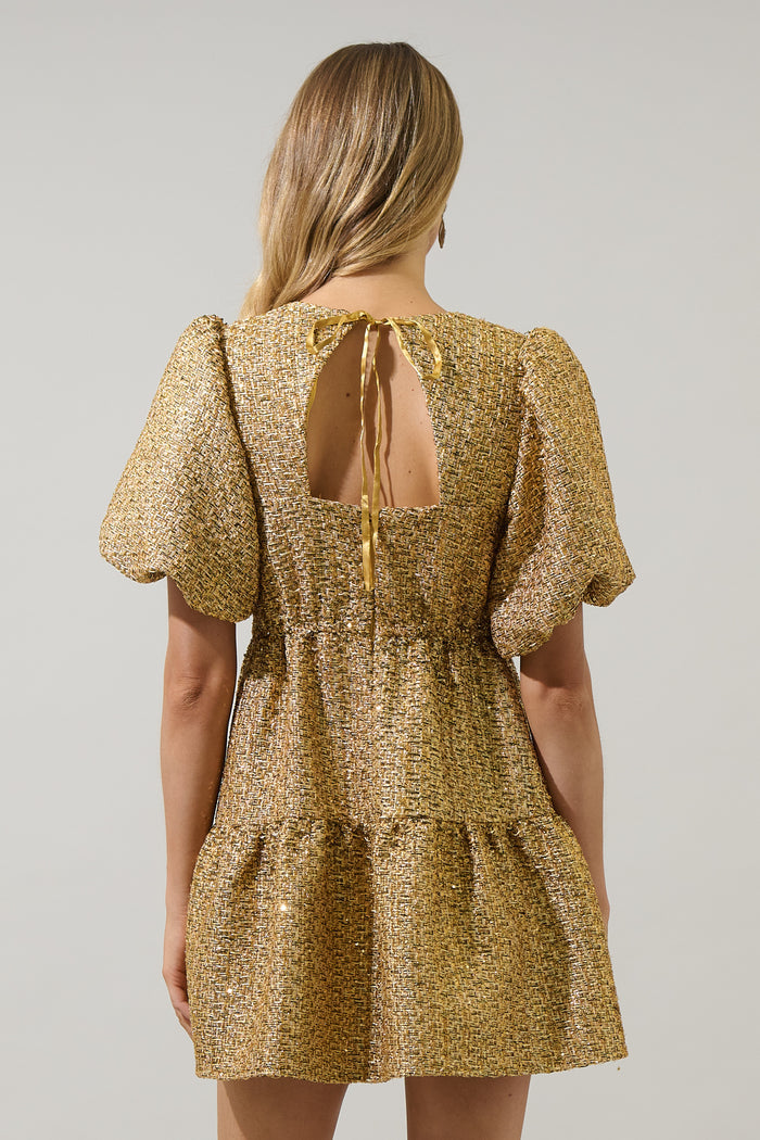 Tamary Tweed May Tiered Mini Dress