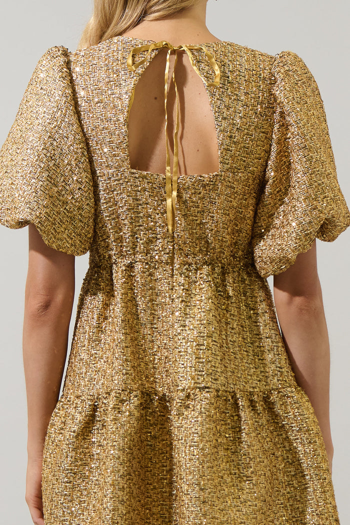 Tamary Tweed May Tiered Mini Dress