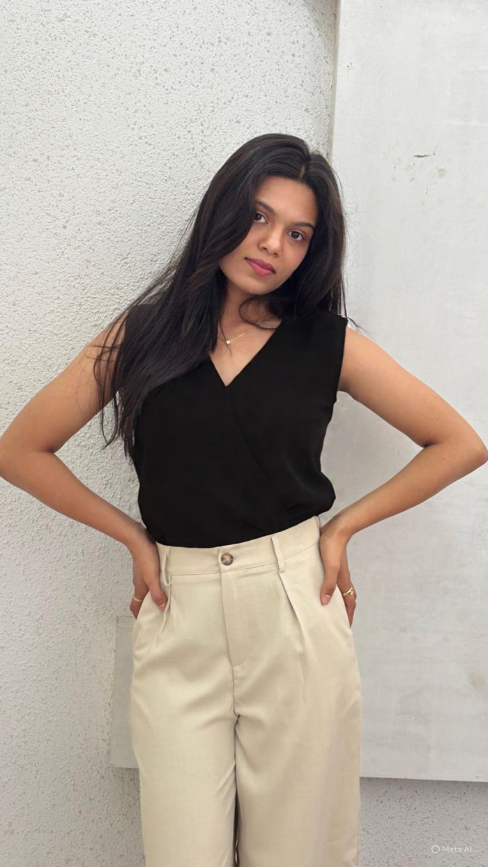 Taupe Wrap - Black