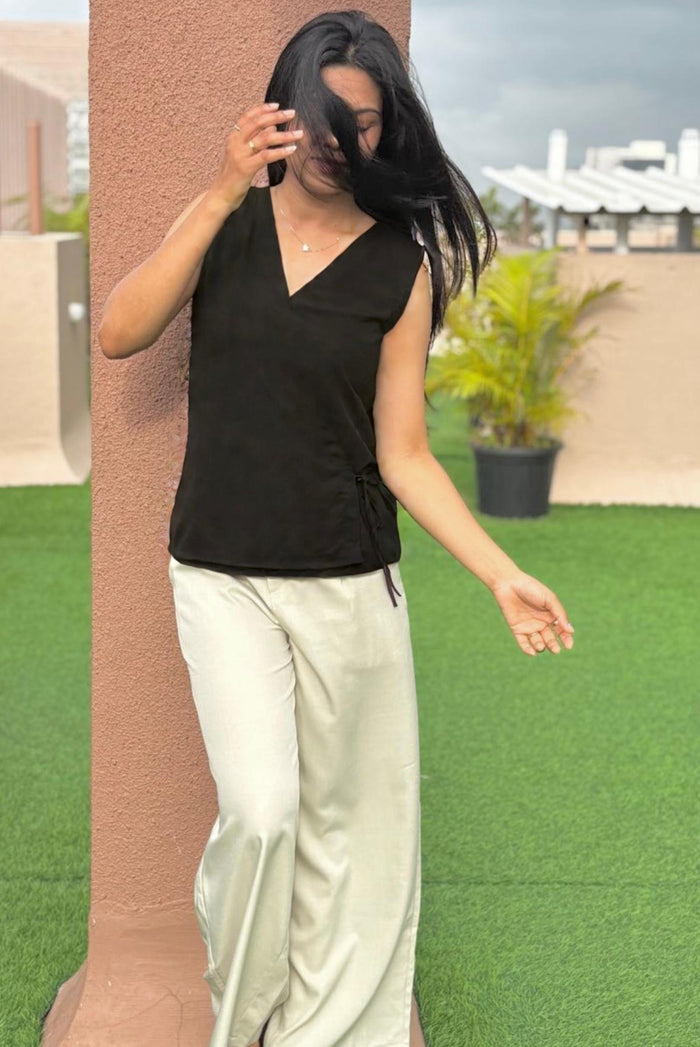 Taupe Wrap - Black