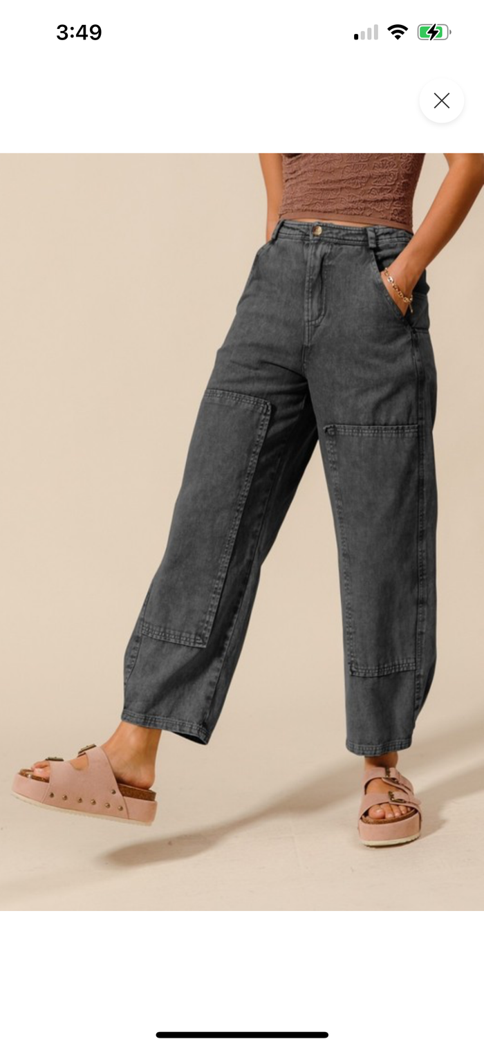 The ‘barely barrel’ jeans
