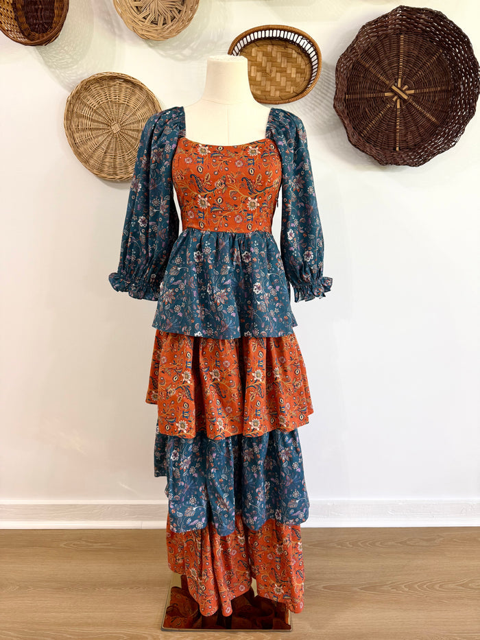 The Hazel Floral Tiered Ruffle Maxi Dress